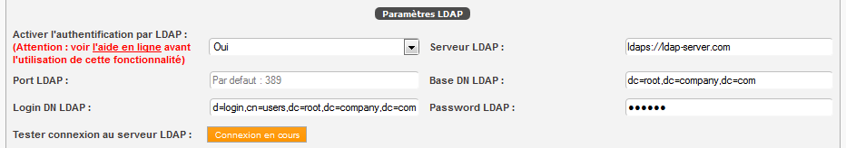 Intégration de l'authentification par LDAP. Utilisez dorénavant votre propre serveur Ldap / Active Directory pour vous connecter à Netside Planning