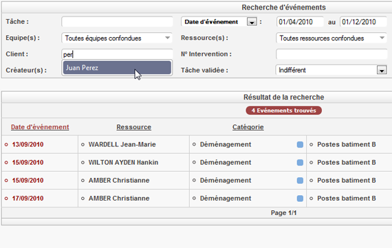 Utilisez le moteur de recherche d'événements intégré et exportez le résultat au format Excel pour réaliser vos audits