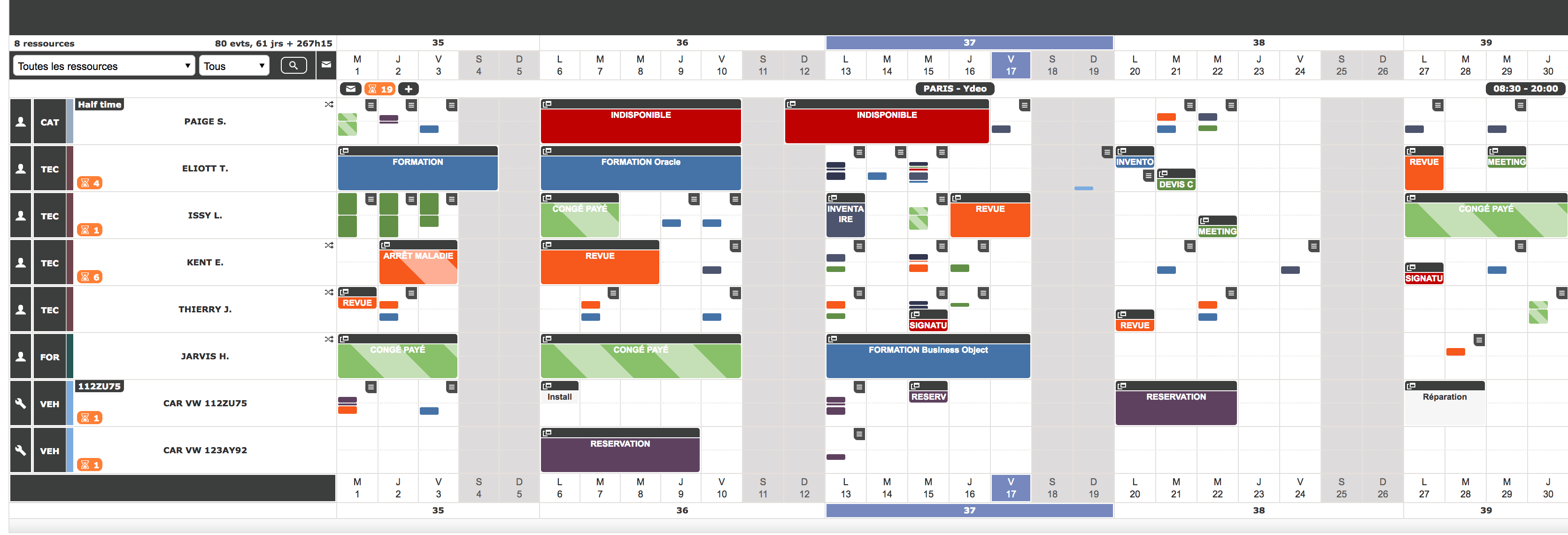 Logiciel de gestion de planning du personnel en ligne netside planning